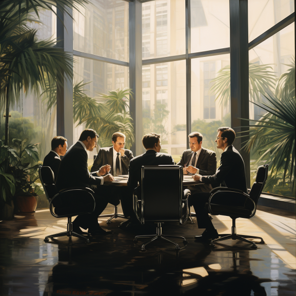 andel001r_six_men_in_business_suits_discussing_business_in_an_e_87934cfe-60a5-44eb-9004-395706726a4f